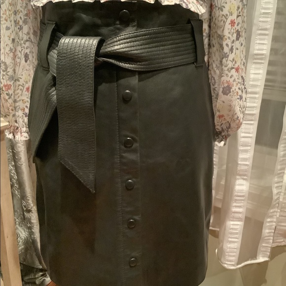 ba&sh Dresses & Skirts - BASH Genuine Leather Skirt
